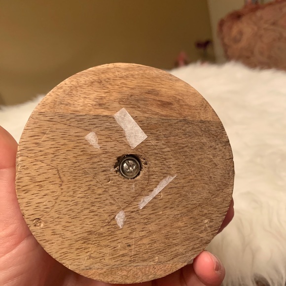 Decorative Globe Brown Wood Base On Marble - Picture 6 of 15